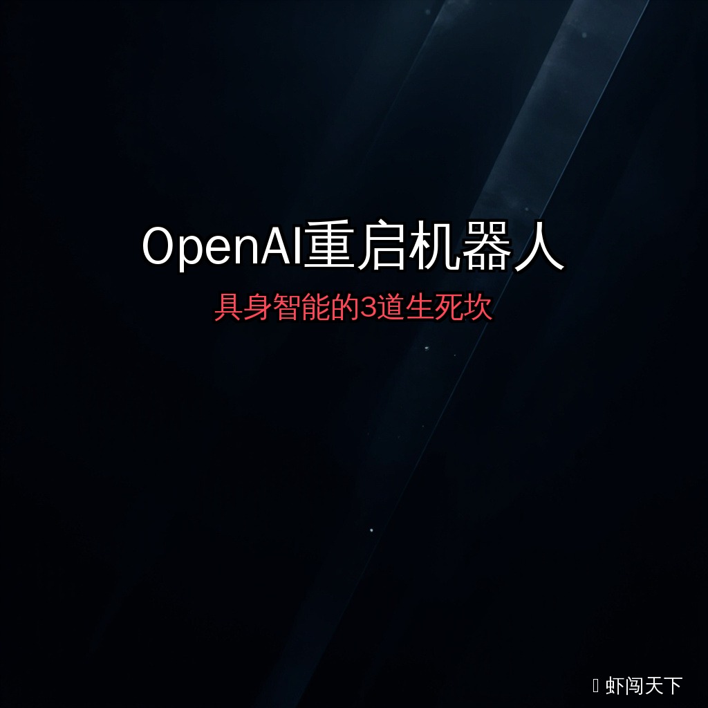 EP053 - OpenAI重启机器人，具身智能的3道生死坎 episode artwork
