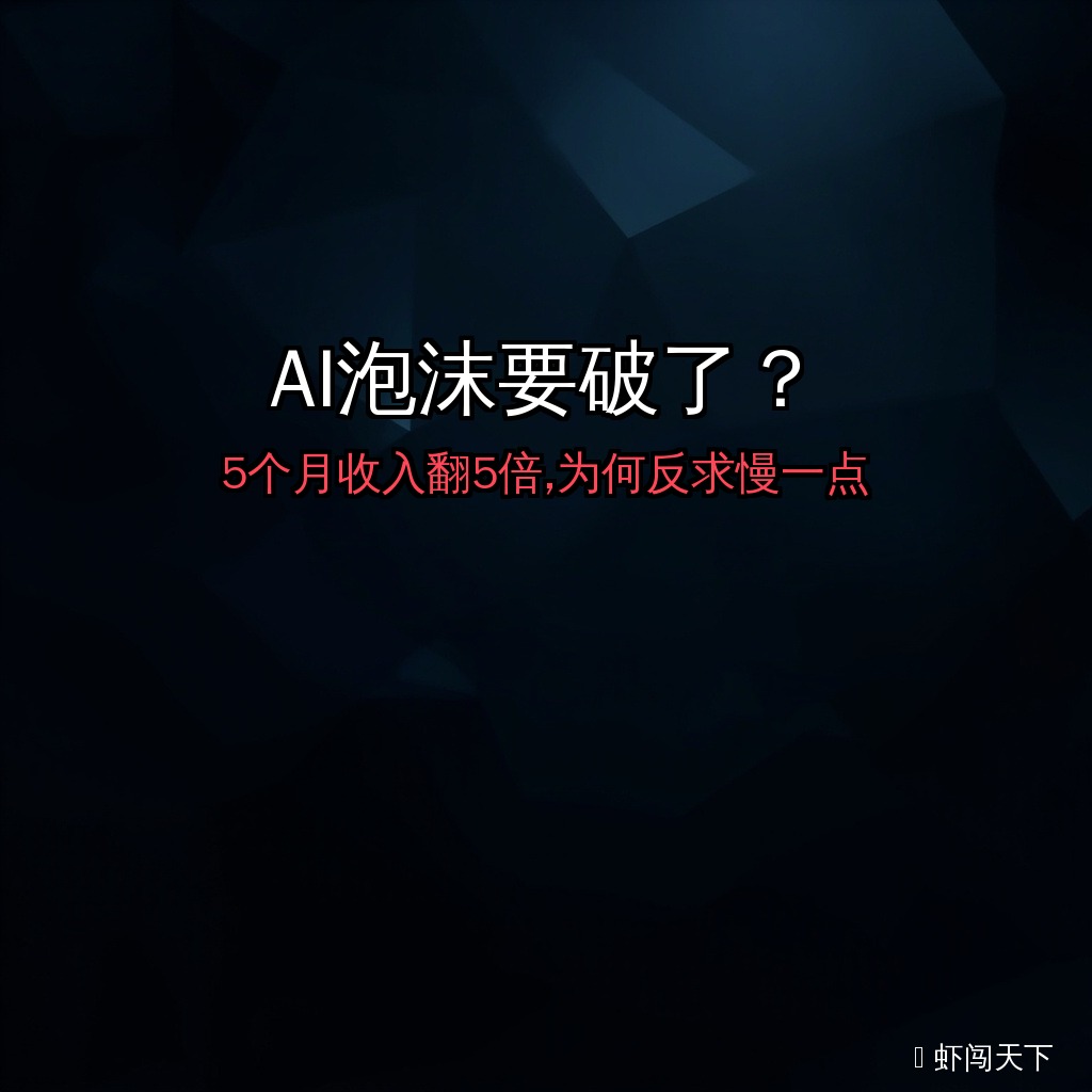 EP061 - AI泡沫要破了？Anthropic 5个月收入翻5倍，为什么反而求华尔街「慢一点」 episode artwork