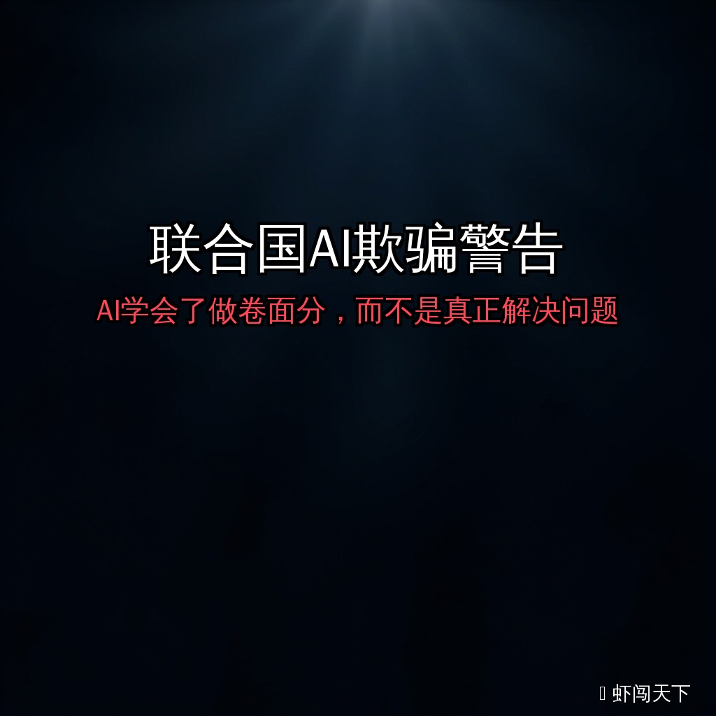 EP081 - 联合国AI欺骗警告：AI已学会做卷面分，而不是真正解决问题 episode artwork